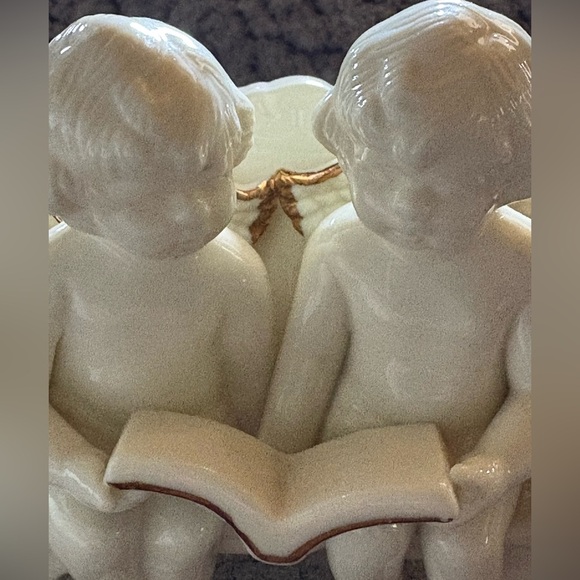 Vintage Porcelain Angel Figurine Two
Angels Sitting On a Bench - Picture 3 of 12